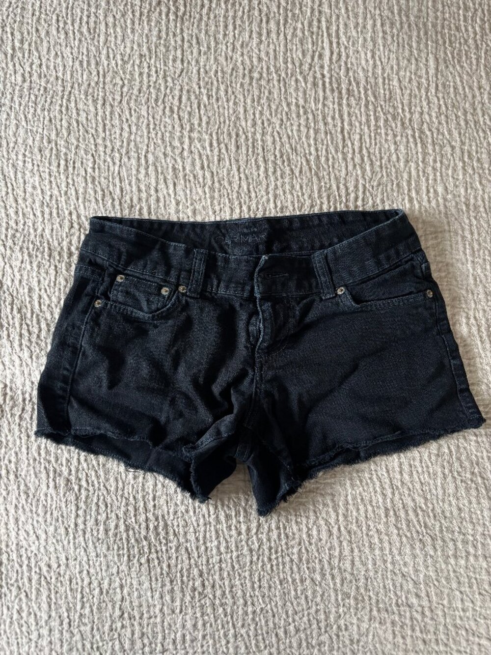 Black carmar shorts, size 27